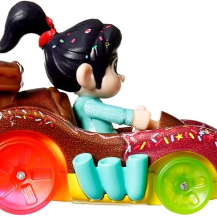 Hot Wheels RacerVerse Die-Cast Vehicle with Vanellope Driver 1:64 Scale, HKB88-4B10