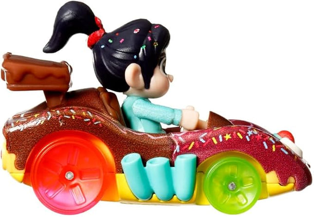Hot Wheels RacerVerse Die-Cast Vehicle with Vanellope Driver 1:64 Scale, HKB88-4B10