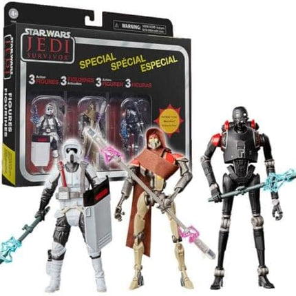 STAR WARS Jedi Survivor 3.75 Inch Action Figure 3 Pack