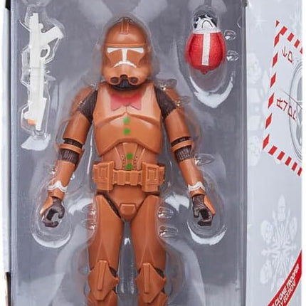 Star Wars,The Black Series Phase II Clone Trooper (Holiday Edition) 6-Inch F5610 Multicolored Collectible Figure Ages 4 and Up