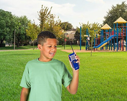 Nerf Walkie Talkie for Kids Fun at The Touch of A Button, Set of 2, 1000' Range by Sakar, Rugged Pair Battery Powered Gray Blue & Orange