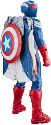 Marvel Avengers Captain America: Brave New World Flight Mode Action Figure with Accessories, 9-Inch-Scale (22 cm) Super Hero Toys for Kids Ages 4+
