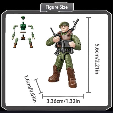 YEIBOBO ! Minifigures Blind Bags, Military Action Figures with Weapons and Accessories Mystery Pack Wolf Marines