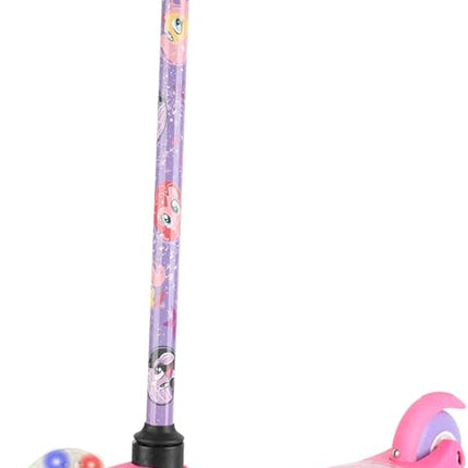 Voyager - Self Balancing Kick Scooter with Light Up Wheels, Extra Wide Deck, 3 Wheel Platform, Foot Activated Brake, 75 lbs Limit, Kids & Toddlers Girls or Boys, for Ages 3 and Up
