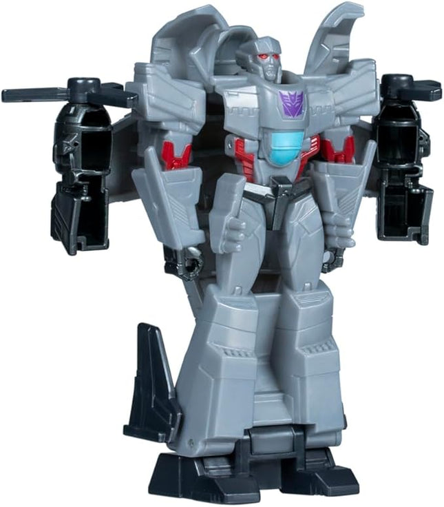 Transformers EarthSpark 1-Step Smash Changers Megatron 4-Inch Action Figure, Robot Toys for Boys and Girls 6 and Up