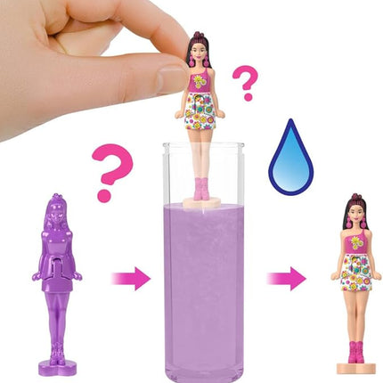 Barbie Mini Barbie Land 5-Pack Pop Reveal Dolls, 1.5-inch Mini Doll with Surprise Reveal & Sensory Play Piece (Styles May Vary)