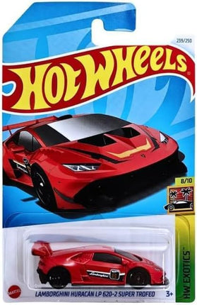 Hot Wheels Lamborghini Huracan LP 620-2 Super Trofeo, 1:64 Scale, Red, HW Exotics 8/10