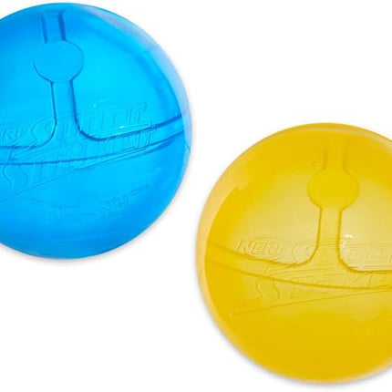 Nerf Super Soaker Hydro Ball Set - Bundle of 12 Nerf Super Soaker Refillable Balls for Pool, Backyard Play and Stickers | Reusable Water Balloon Pack