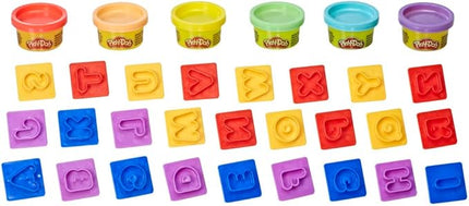 Play-Doh Fundamentals Letters with 26 Letter Stamper Tools, 6 Cans of Assort. Colors, Back to School Classroom Supplies, Kids Arts & Crafts, Preschool Toys, Ages 3+