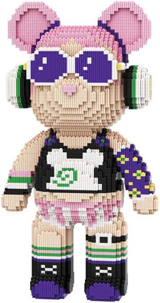 DAHONPA Rock Girl Bear Micro Building Blocks Set (7220 Pieces) Gift for Adults and Kids