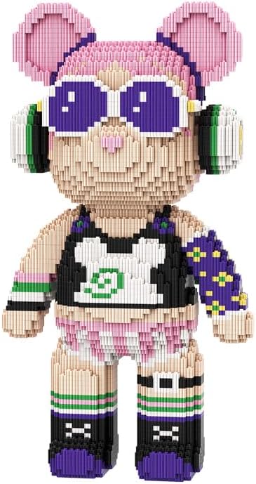 DAHONPA Rock Girl Bear Micro Building Blocks Set (7220 Pieces) Gift for Adults and Kids