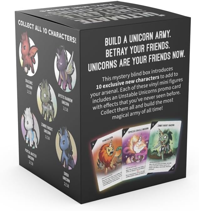 Unstable Games Unstable Unicorns Ultimate Vinyl Figure Mystery Box - Includes Special Promo Card!