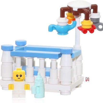 LEGO Baby MiniFigure in Boy Crib (with Spinning Mobile) Very Cute