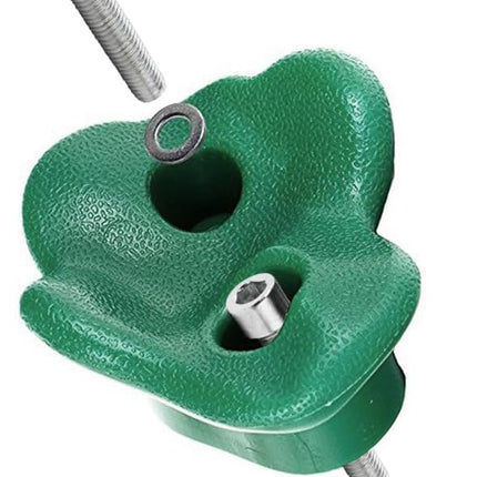 KINSPORY 10Pc Colourful Pig Nose Shape Children Rock Climbing Holds Indoor Outdoor Kids Playground Build with Two Blue Handles - Mounting Hardware Kit Included