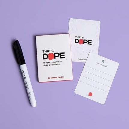 That's Dope: The Party Game for Strong Opinions • Custom Pack