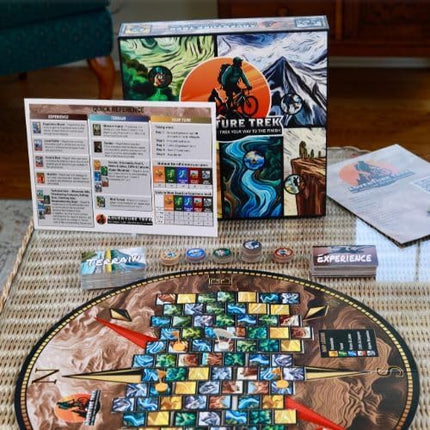 Board Game - New Strategy Board Game for 2-5 Players. Bike, Paddle, Trek, Climb Your Way to The Finish. Fun for The Whole Family.