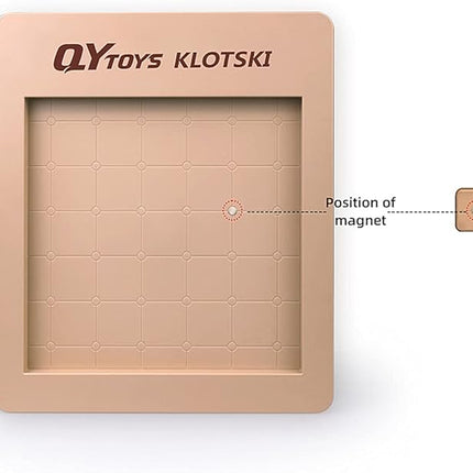 LiangCuber QY Toys 6x6 Klotski Puzzle Magnetic Sliding Number Puzzle ABS Brain Teasers Toy Tangram Jigsaw Intelligence (35-Digit Version)