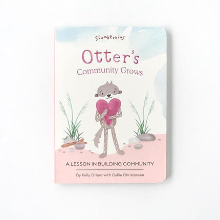 Slumberkins Otter Snuggler & 2 Board Books Complete Set Bundle | Promotes Family Bonding, Building Connections & Acceptance | Social Emotional Learning (Otter Snuggler Plush + 2 Board Books)