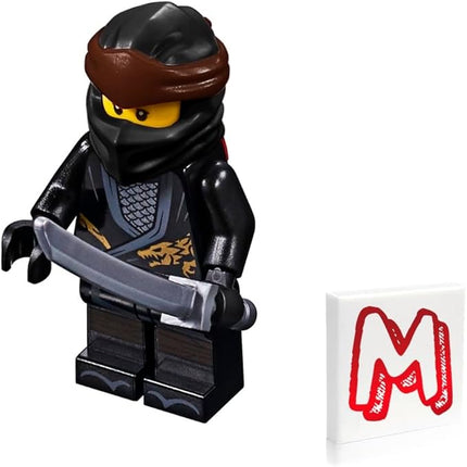 LEGO NINJAGO Minifigure - Cole (Legacy) with Silver Shamshir Sword 70670