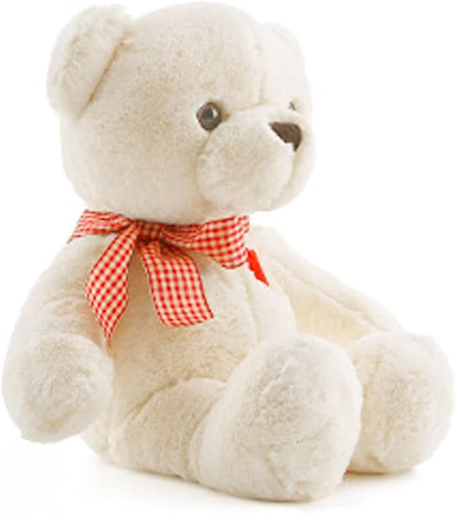 15”Teddy Bear with Heart Cute White Teddy Bear Stuffed Animals for Valentines Day Soft Stuffed Bear Plush Bear Plushie Toys Gifts for Girlfriend Boyfriend Kid