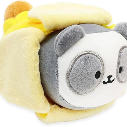 Anirollz Pandaroll Plush in Banana Outfitz – Kawaii Stuffed Animal with Removable Costume – Cute Soft Plush Toy Gift for Girls, Kids & Collectors