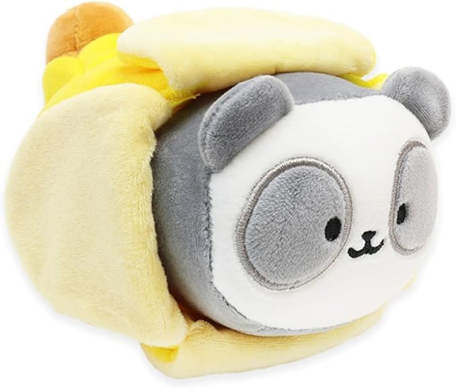 Anirollz Pandaroll Plush in Banana Outfitz – Kawaii Stuffed Animal with Removable Costume – Cute Soft Plush Toy Gift for Girls, Kids & Collectors