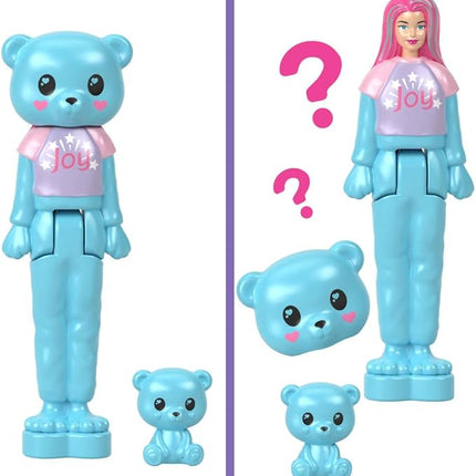 Barbie Mini Barbie Land 5-Pack Pop Reveal Dolls, 1.5-inch Mini Doll with Surprise Reveal & Sensory Play Piece (Styles May Vary)