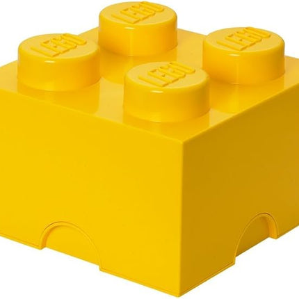 Room Copenhagen LEGO Storage Brick Drawer 4, 9-3/4 x 9-3/4 x 7-1/8 Inches, Bright Yellow (4003)
