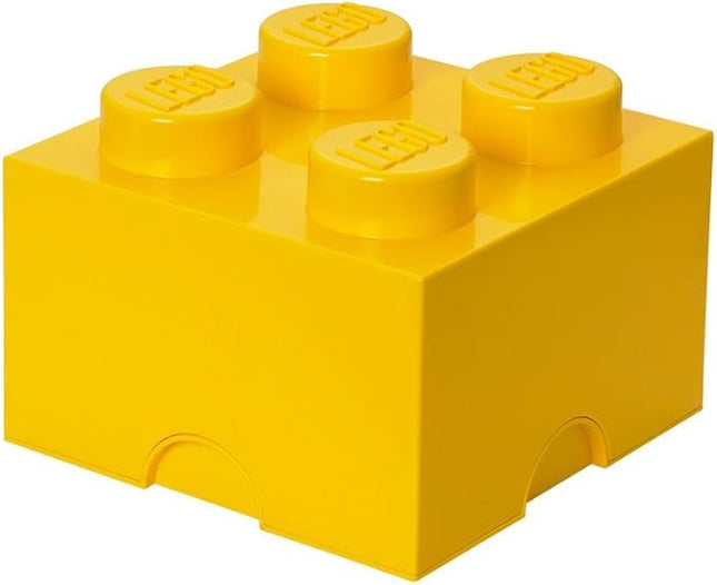Room Copenhagen LEGO Storage Brick Drawer 4, 9-3/4 x 9-3/4 x 7-1/8 Inches, Bright Yellow (4003)