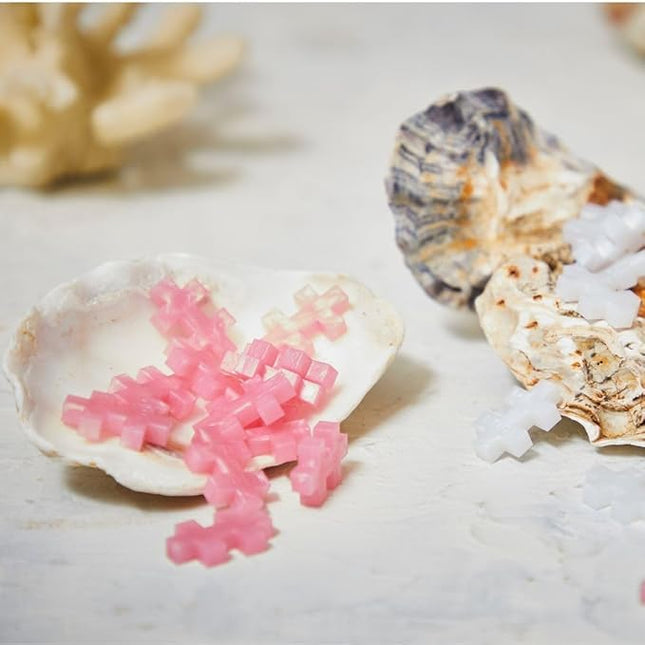 PLUS PLUS 240 Piece Interlocking Building Blocks for Kids, Open Ended Connecting Toys, STEM Bin Classroom Mini Manipulatives - Pearl Mix Play Tube