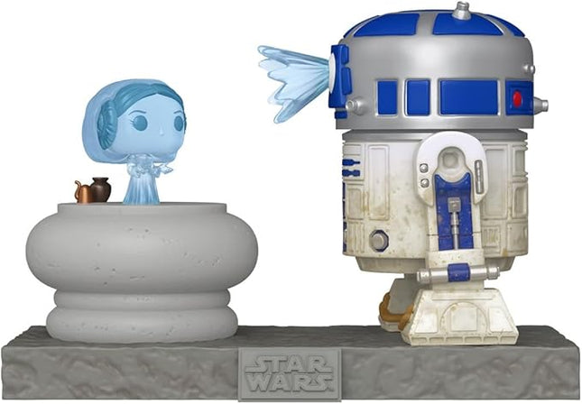 Funko Pop Deluxe: R2-D2 with Leia - Star Wars - Collectable Vinyl Figure - Gift Idea - Official Merchandise - Toys for Kids & Adults - Sci-Fi Fans - Model Figure for Collectors and Display