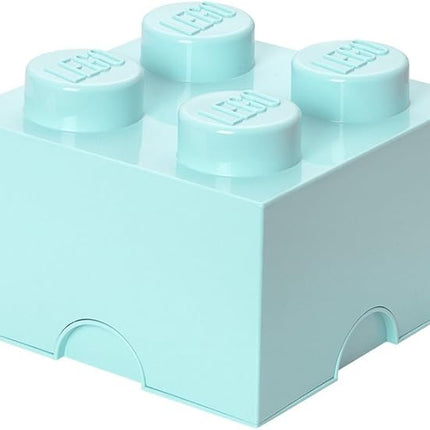 Room Copenhagen 40030642 LEGO Storage Brick, 4 Knobs, Aqua Light Blue