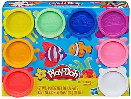 PD Play Doh 8 Pack Bundle: 8 Pack of Rainbow Compound + 8 Pack of Neon Compound