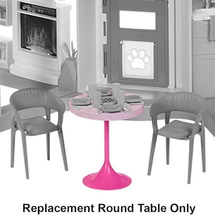 Replacement Part for Barbie Doll Dreamhouse Doll House Playset HMX10 - Replacement Pink Round Table
