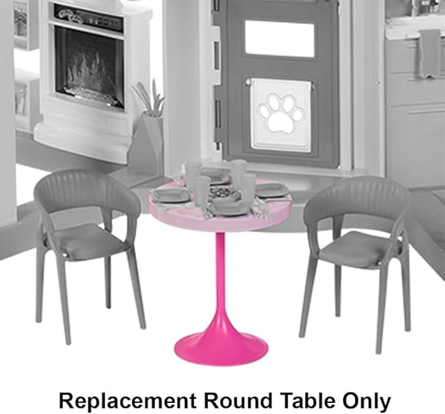 Replacement Part for Barbie Doll Dreamhouse Doll House Playset HMX10 - Replacement Pink Round Table