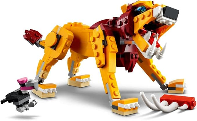 LEGO Creator 3in1 Wild Lion 31112 3in1 Toy Building Kit Featuring Animal Toys for Kids, New 2021 (224 Pieces)