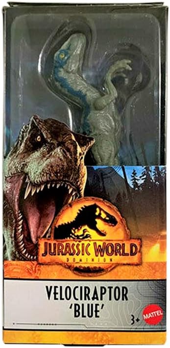 Mattel Velociraptor Blue 6" Dinosaur Figure