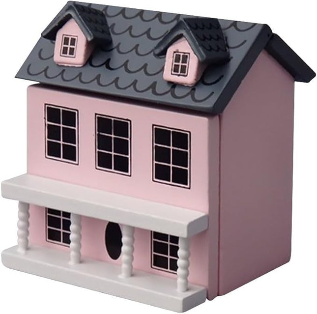 Toyvian Dollhouse Miniature House Christmas Village Houses Wooden Dollhouse kit Toy House Model Tiny Wooden