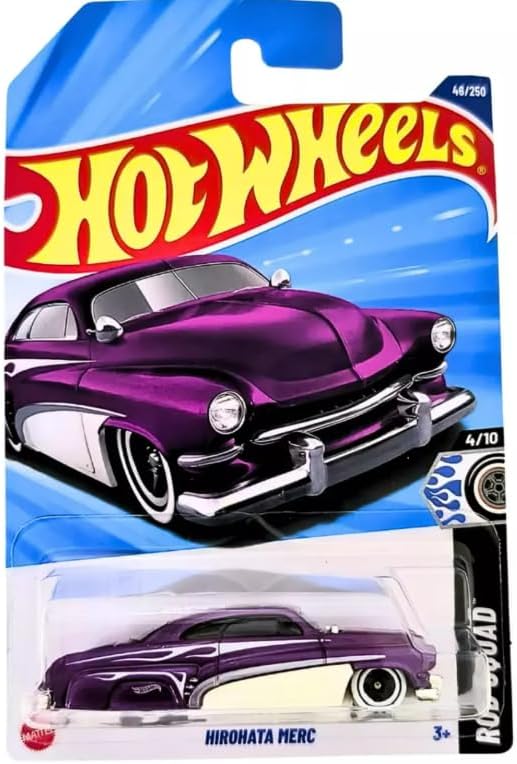 Hot Wheels Hirohata MERC, Rod Squad Series, 1:64 Scale Diecast Car, 4/10