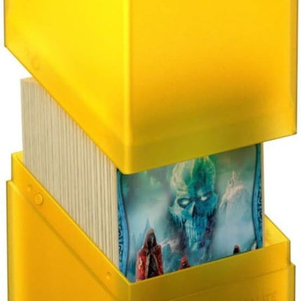 Ultimate Guard Boulder 80+ Classic, Deck Case for 80 Double-Sleeved TCG Cards, Amber, Secure & Durable Storage for Trading Card Games, Soft-Touch Finish