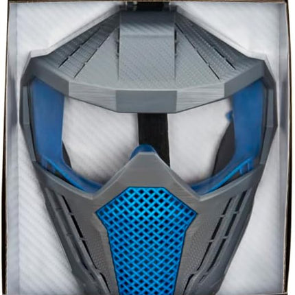 Nerf Hyper Face-Mask - Breathable Design, Adjustable Head Strap - Blue Team Color - Gear Up Hyper Battles - for Teens,-Adults