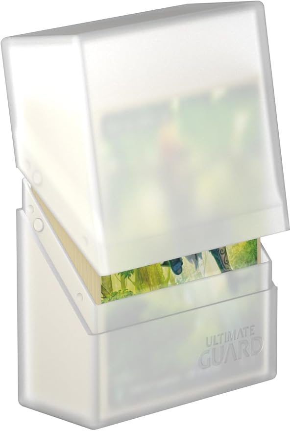 Ultimate Guard Boulder 40+ Classic, Deck Case for 40 Double-Sleeved TCG Cards, Frosted, Secure & Durable Storage for Trading Card Games, Soft-Touch Finish