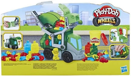 Play-Doh Wheelie Bin Truck, with Faux Garbage Modelling Clay and 3 Pots