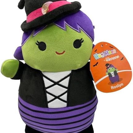 Squishmallows HugMees 2024 Halloween Animal Plush Doll Toy (Roslyn The Purple Hair Witch)