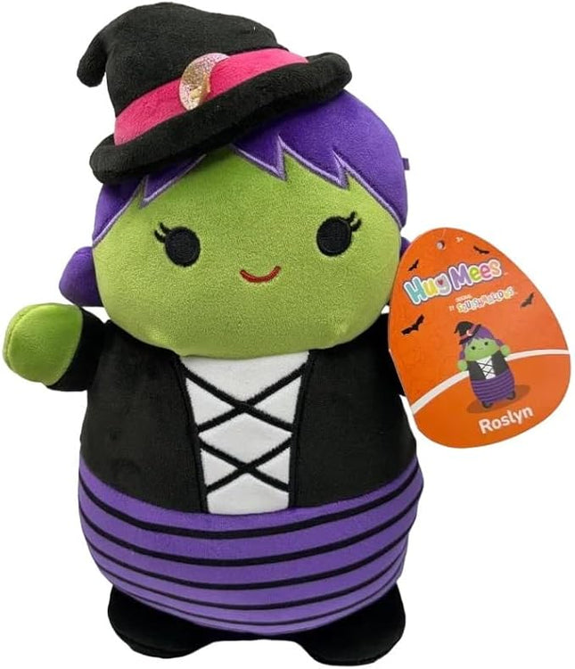 Squishmallows HugMees 2024 Halloween Animal Plush Doll Toy (Roslyn The Purple Hair Witch)