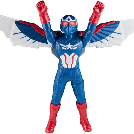 Marvel Avengers Captain America: Brave New World Flight Mode Action Figure with Accessories, 9-Inch-Scale (22 cm) Super Hero Toys for Kids Ages 4+