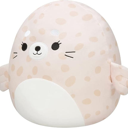 Squishmallows Original 14-Inch Lilou Beige Spotted Seal with White Belly - Large Ultrasoft Official Jazwares Plush