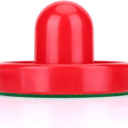 Table Air Hockey Red Pushers and Pucks Set, Plastic Air Hockey Goalies Pushers Pucks Set for Standard Air Hockey Tables
