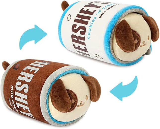 Anirollz Stuffed Animal Plush Toy - Official Hershey Chocolate Toy Blanket Outfitz Doll | Soft, Squishy, Warm, Cute, Comfort, Safe| Pillow with Dog - Valentine's Day Gift 6" Puppiroll