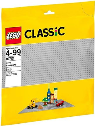 LEGO Classic Gray Baseplate 10701 Building Toy Compatible with Building Bricks for Kids Play (1 Piece)